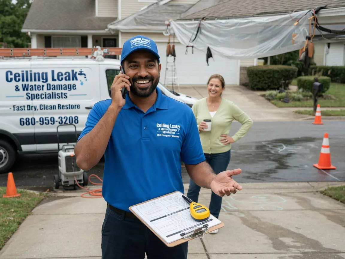Ceiling Leak Cleanup Lithopolis, OH FAQs
